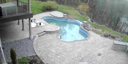 Piscine dans une villa de campagne webcam - Quebec