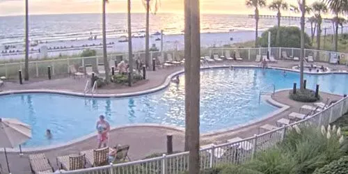 Pools on the coast of Grand Panama Beach webcam - Panama City