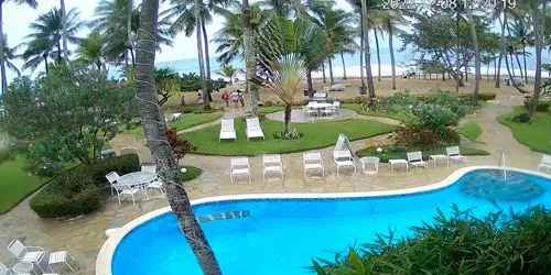 Pools at Cabarete Palm Beach Condos webcam - S. F. de Puerto Plata