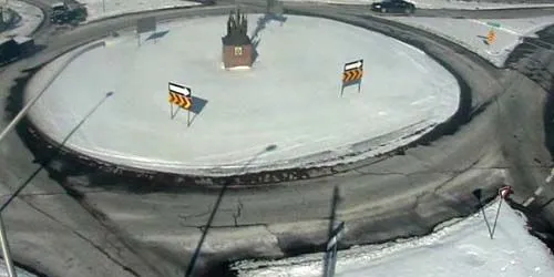 Circular road in the city center Webcam