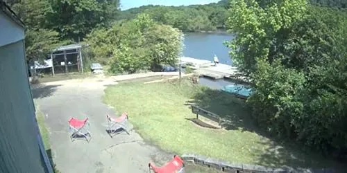 Chattahoochee River, Azalea Park Dock, suburb of Roswell Webcam