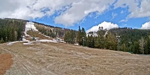 Piste de ski au mont. Caméra web