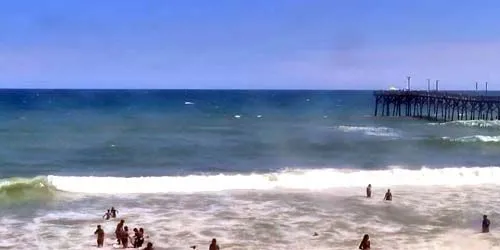 Surf City beach, pier view Webcam