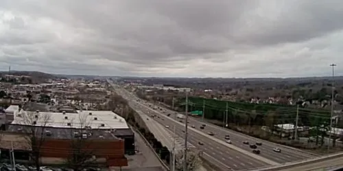 Western part of the city, panorama from above webcam