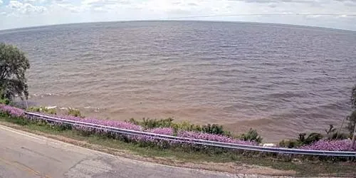 Panorama of Lake Winnebago at Stockbridge webcam - Appleton